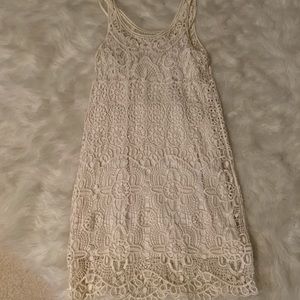 Cream macrame dress